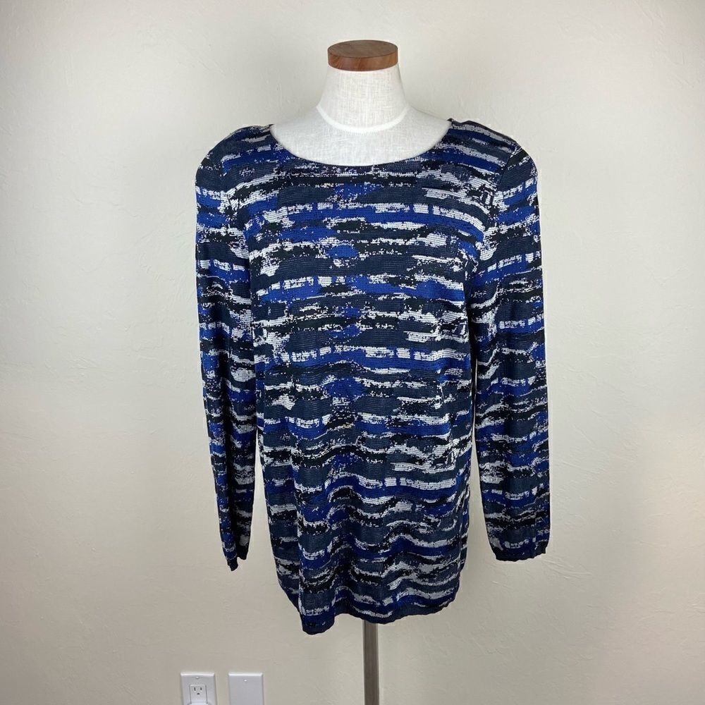 Lafayette 148 Knit Flutter-Back Sweater